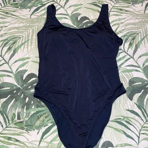 XL A&F one piece, navy blue